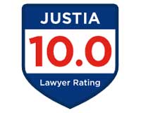 Justia 10.0 rating badge